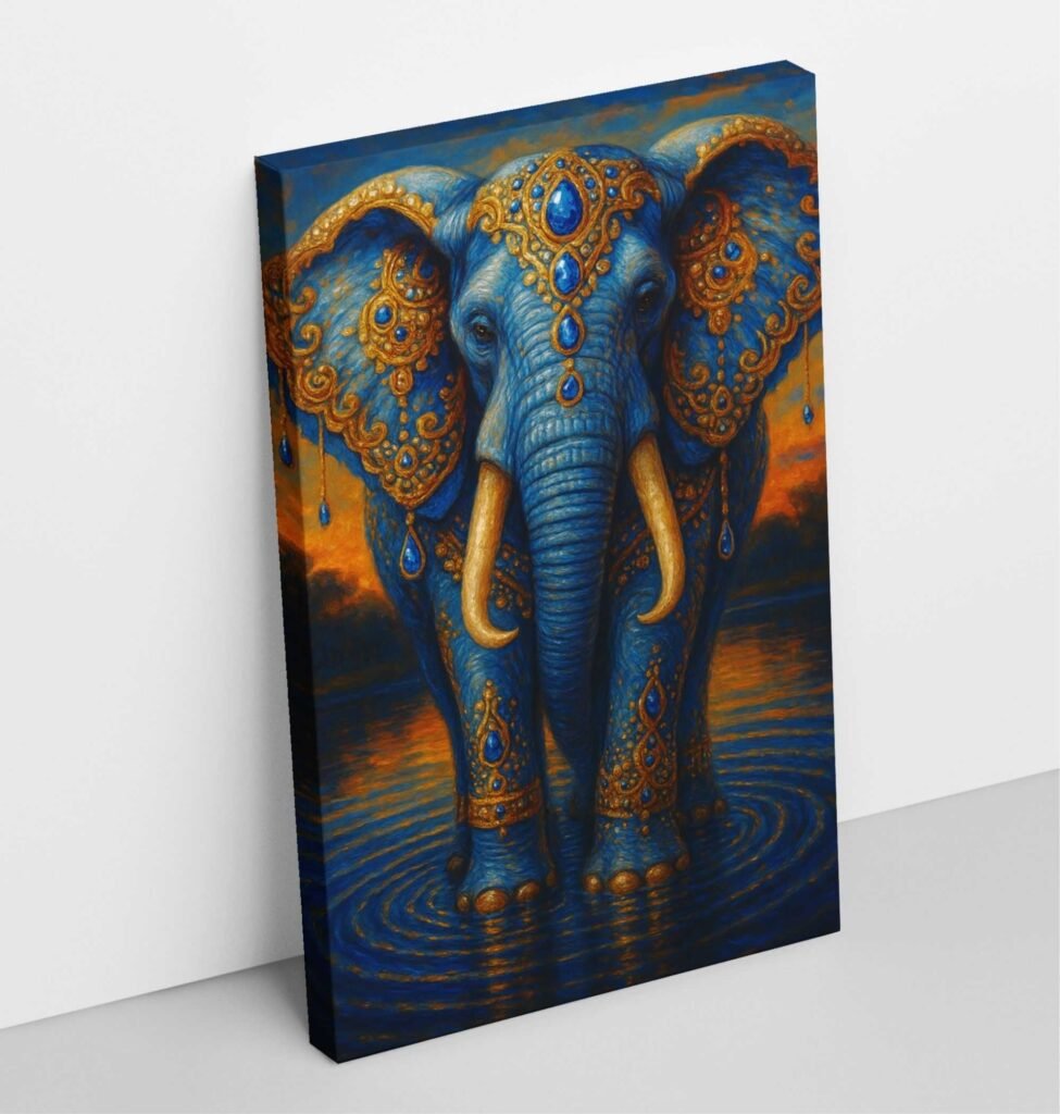 Royal Royal Elephant Painting for wall vastu2