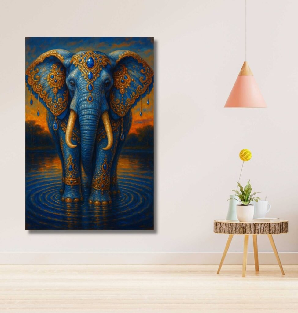 Royal Royal Elephant Painting for wall vastu2
