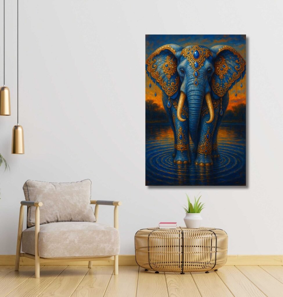 Royal Royal Elephant Painting for wall vastu2