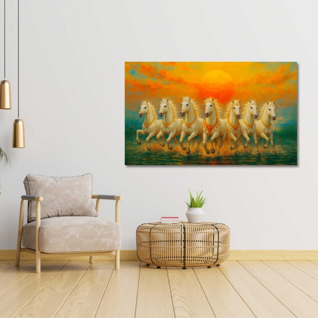Running Horses Painting for vastu1