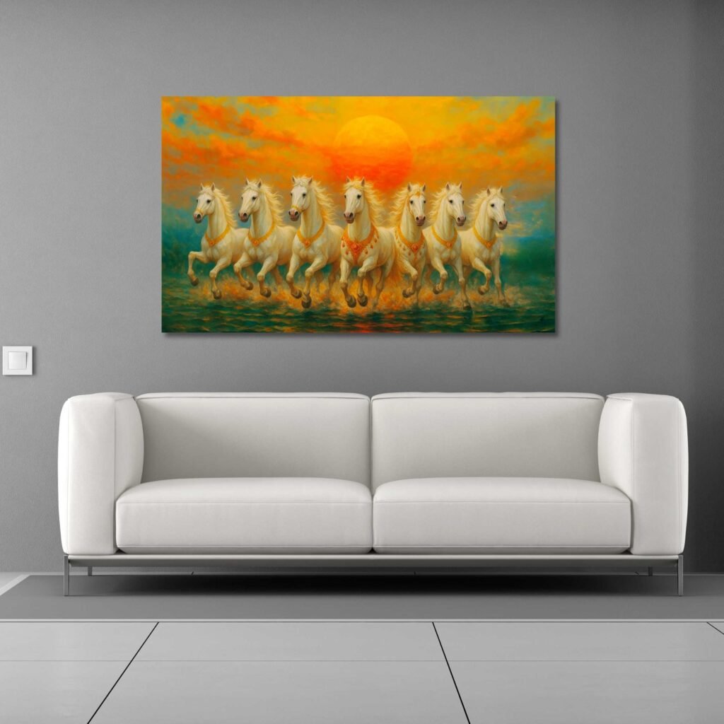 Running Horses Painting for vastu1