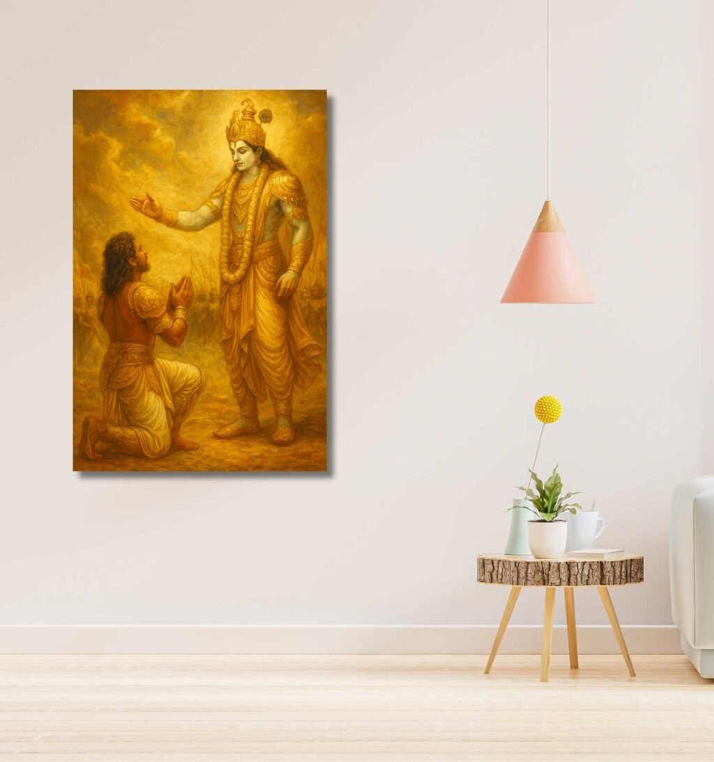 Krishna Arjun painting