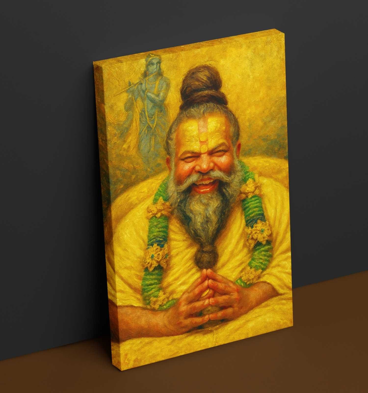 Premanand Ji Maharaj photo in painting form