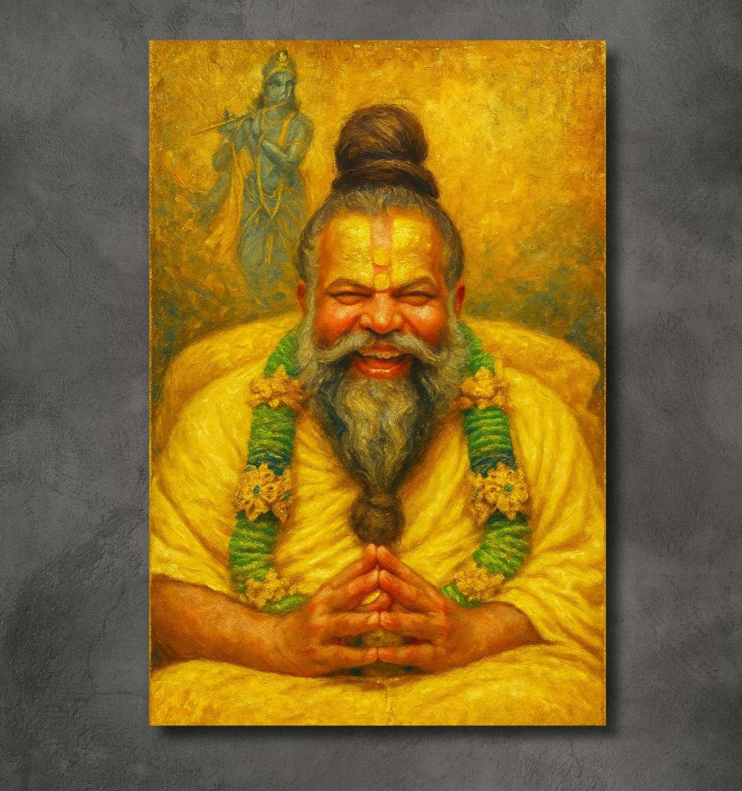 Premanand Ji Maharaj photo in painting form