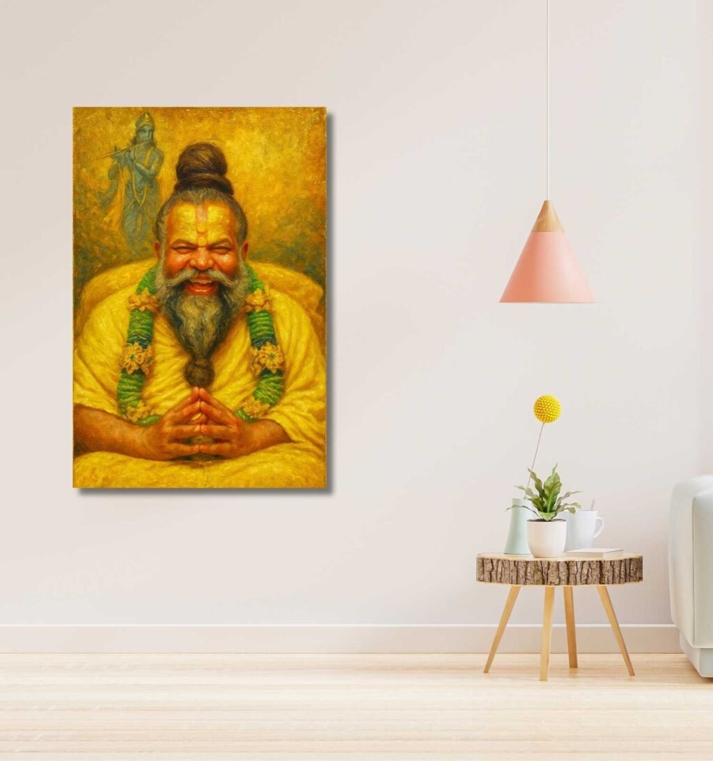 Premanand Ji Maharaj photo in painting form