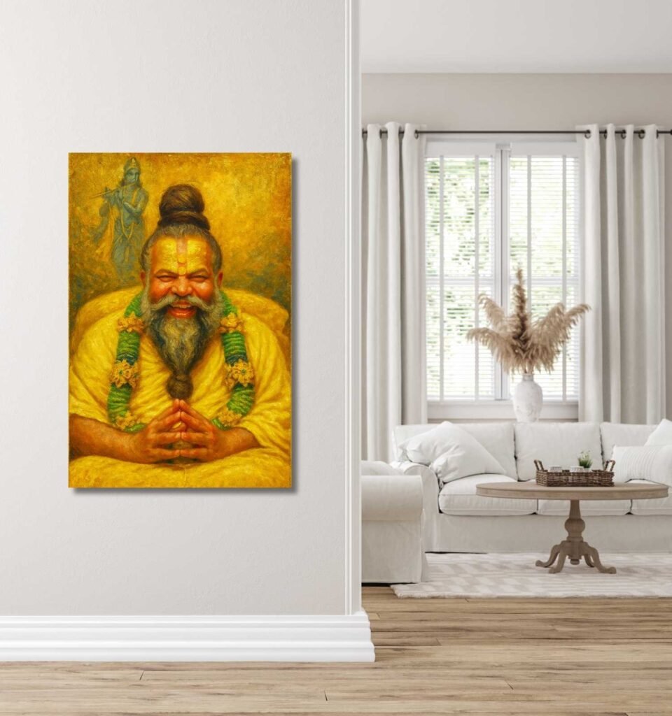 maharaj premanand photo in Painting Form1