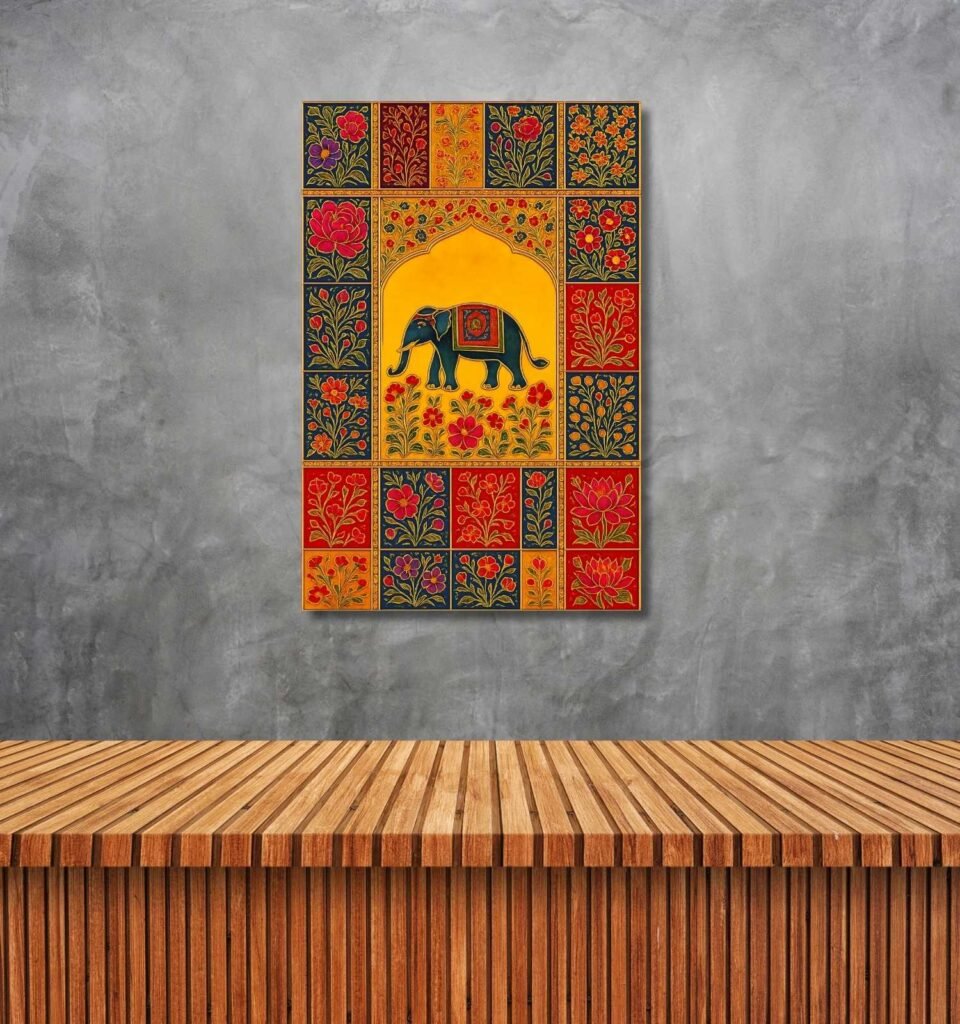 mughal Empire royal elephant painting 1