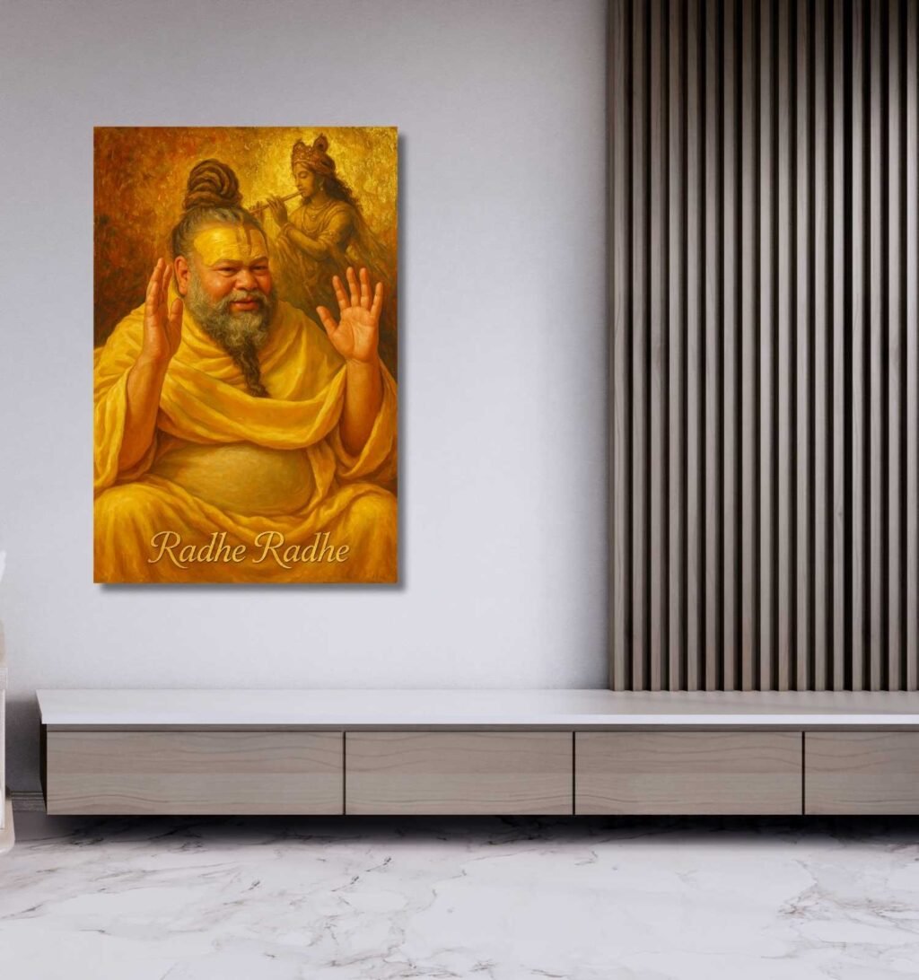 Premanand Ji Maharaj photo in painting form