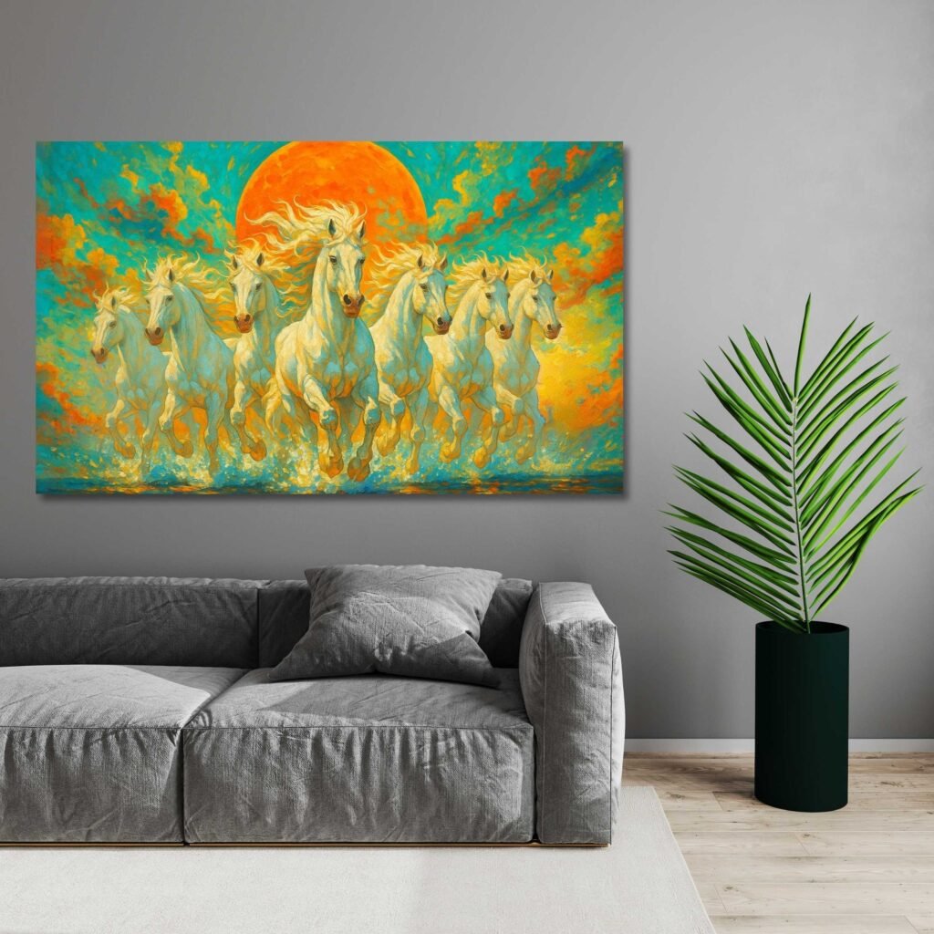 seven horses painting1
