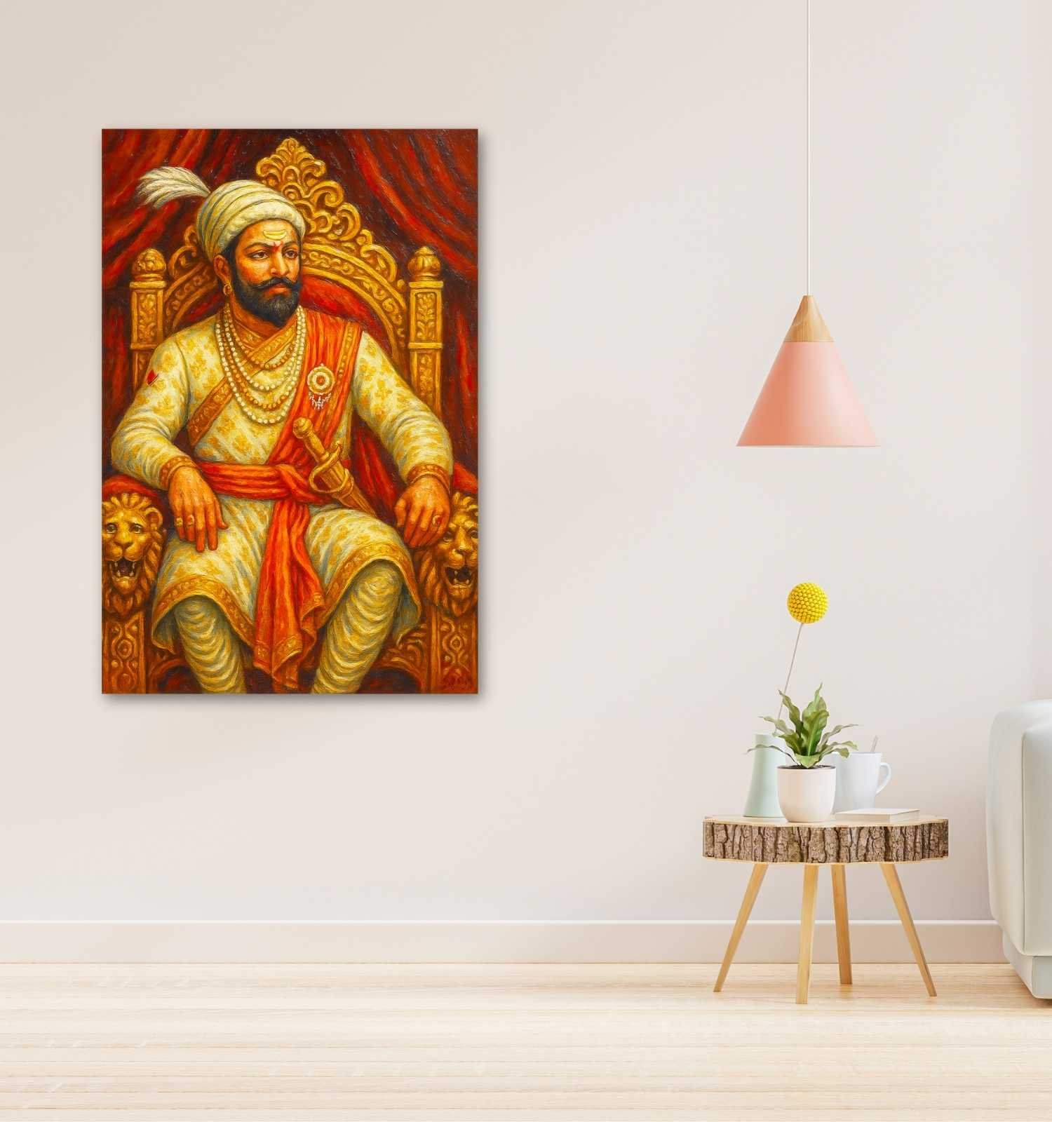 shivaji maharaj canvas painting6