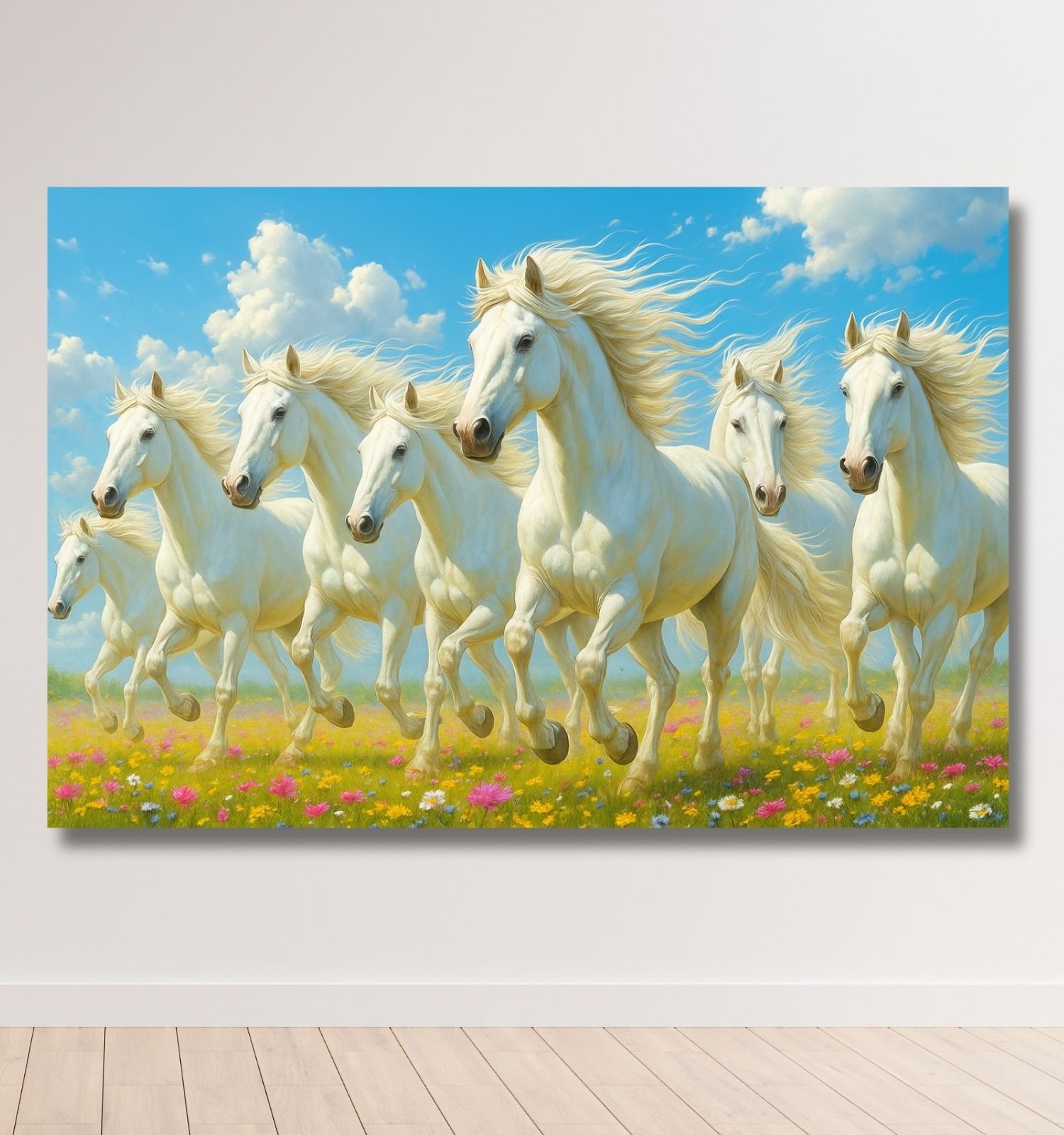 7 horses painting