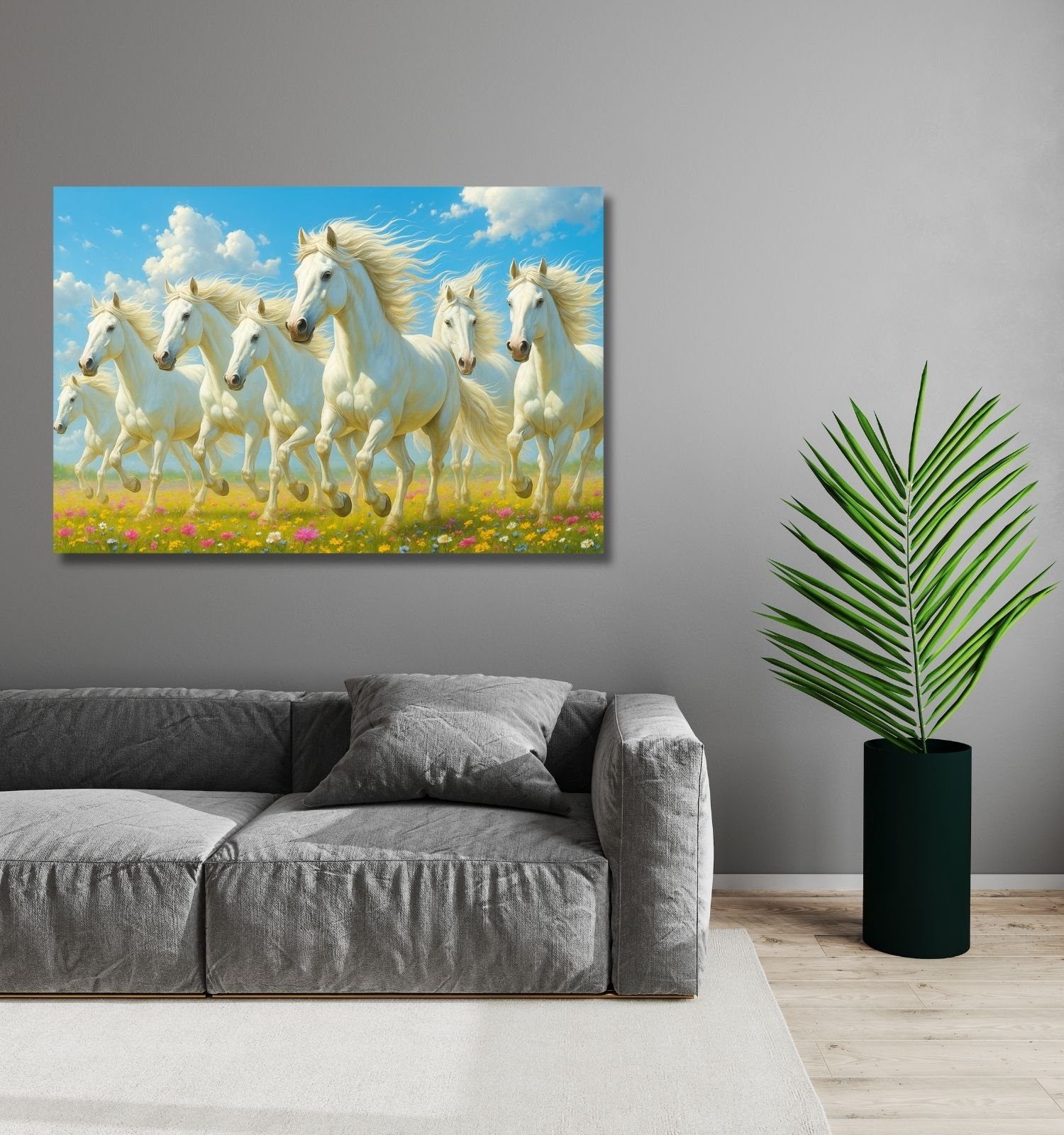 7 horse canvas painting1