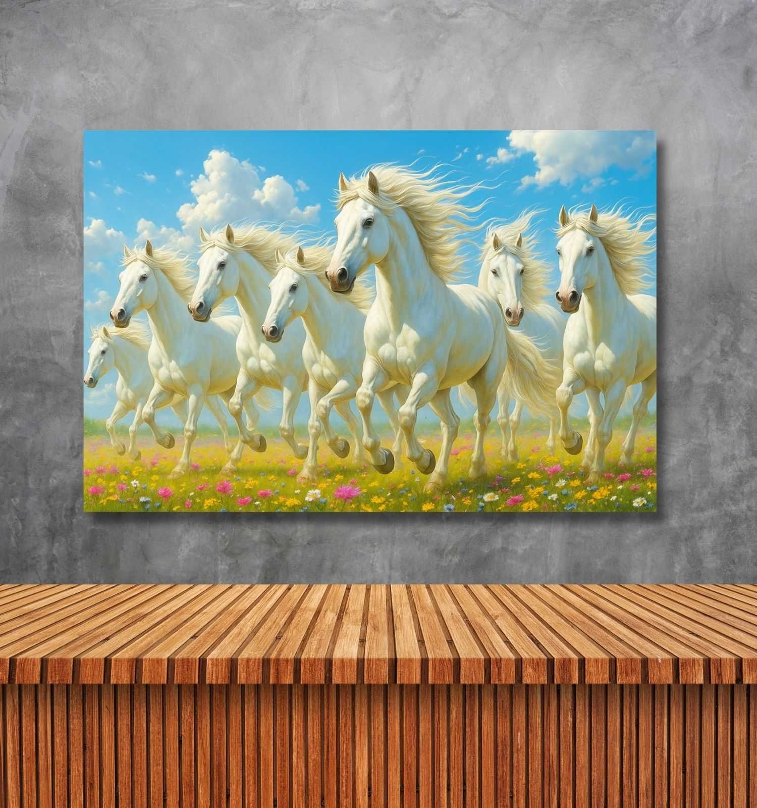 7 horses painting