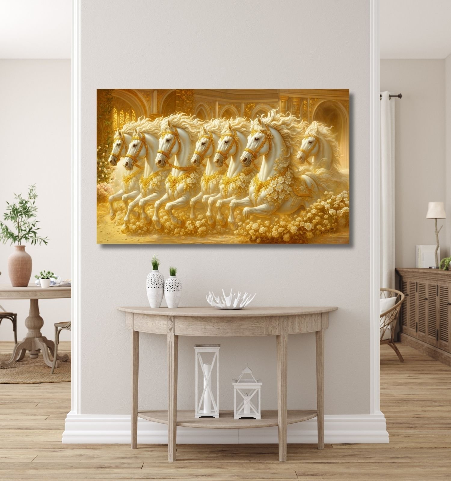 7 running horses painting2
