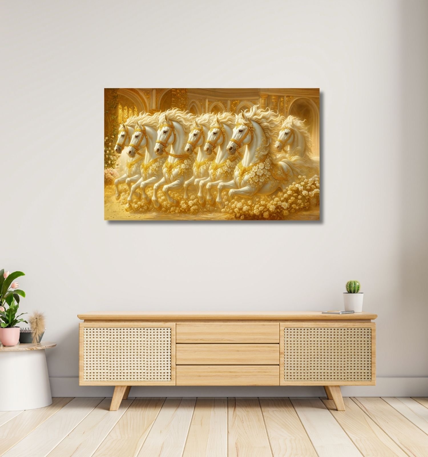 7 running horses painting2