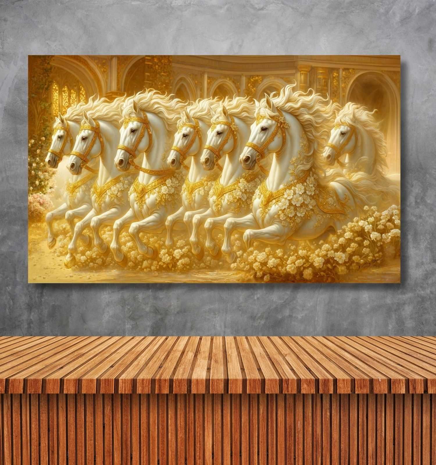 7 horses painting