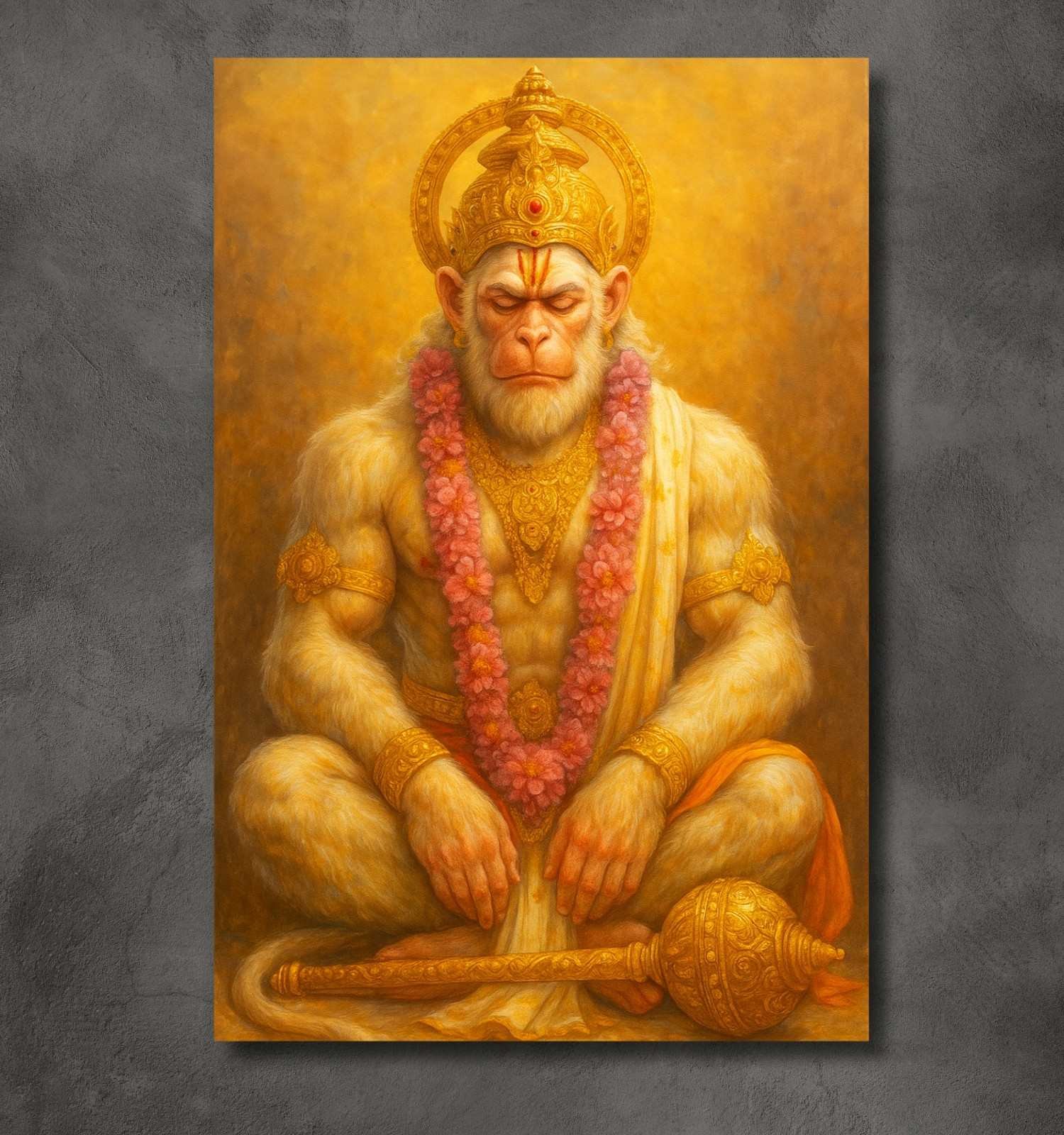 Hanuman Canvas painting (1)