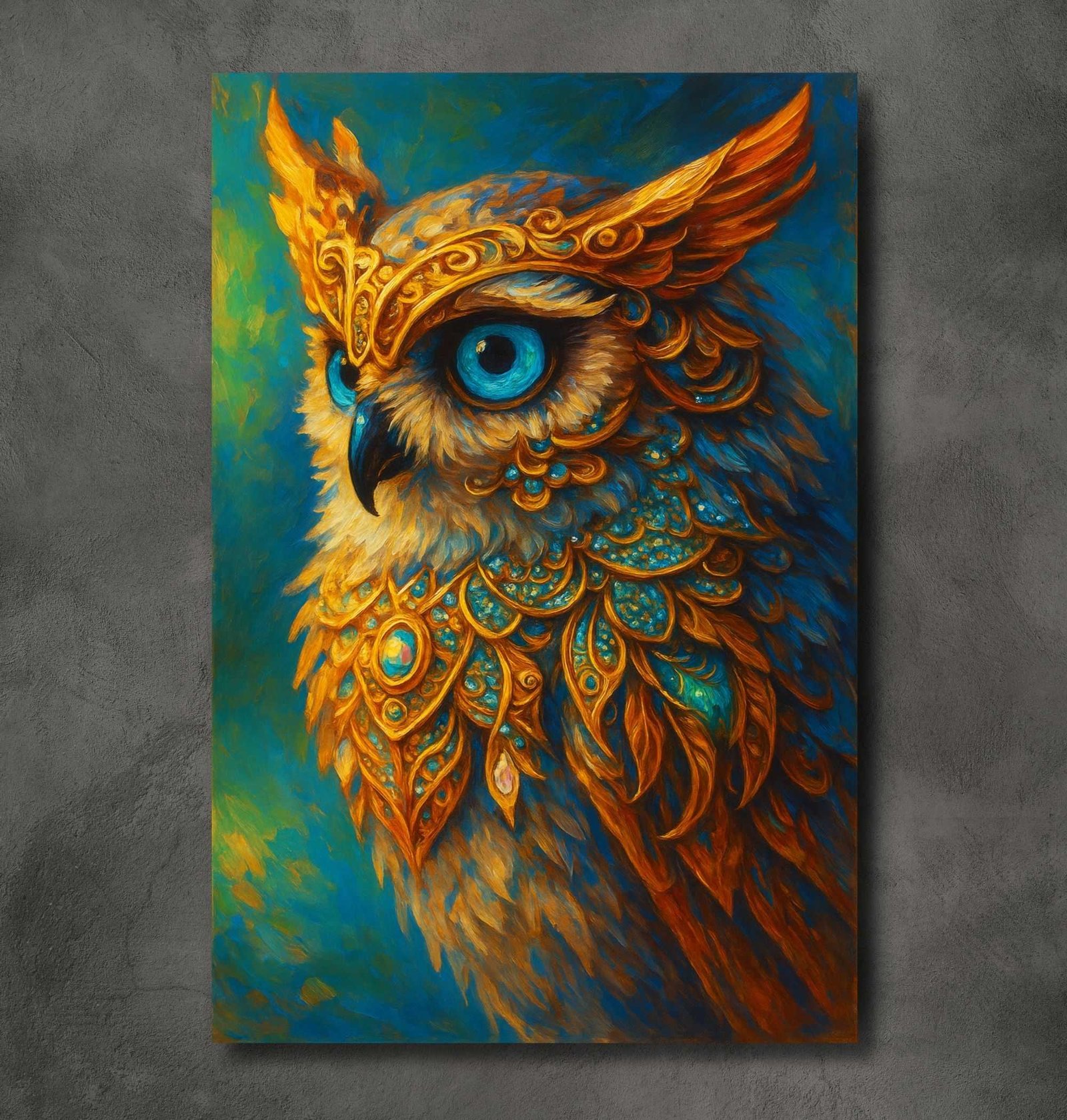 Luxury Owl Painting Vastu1