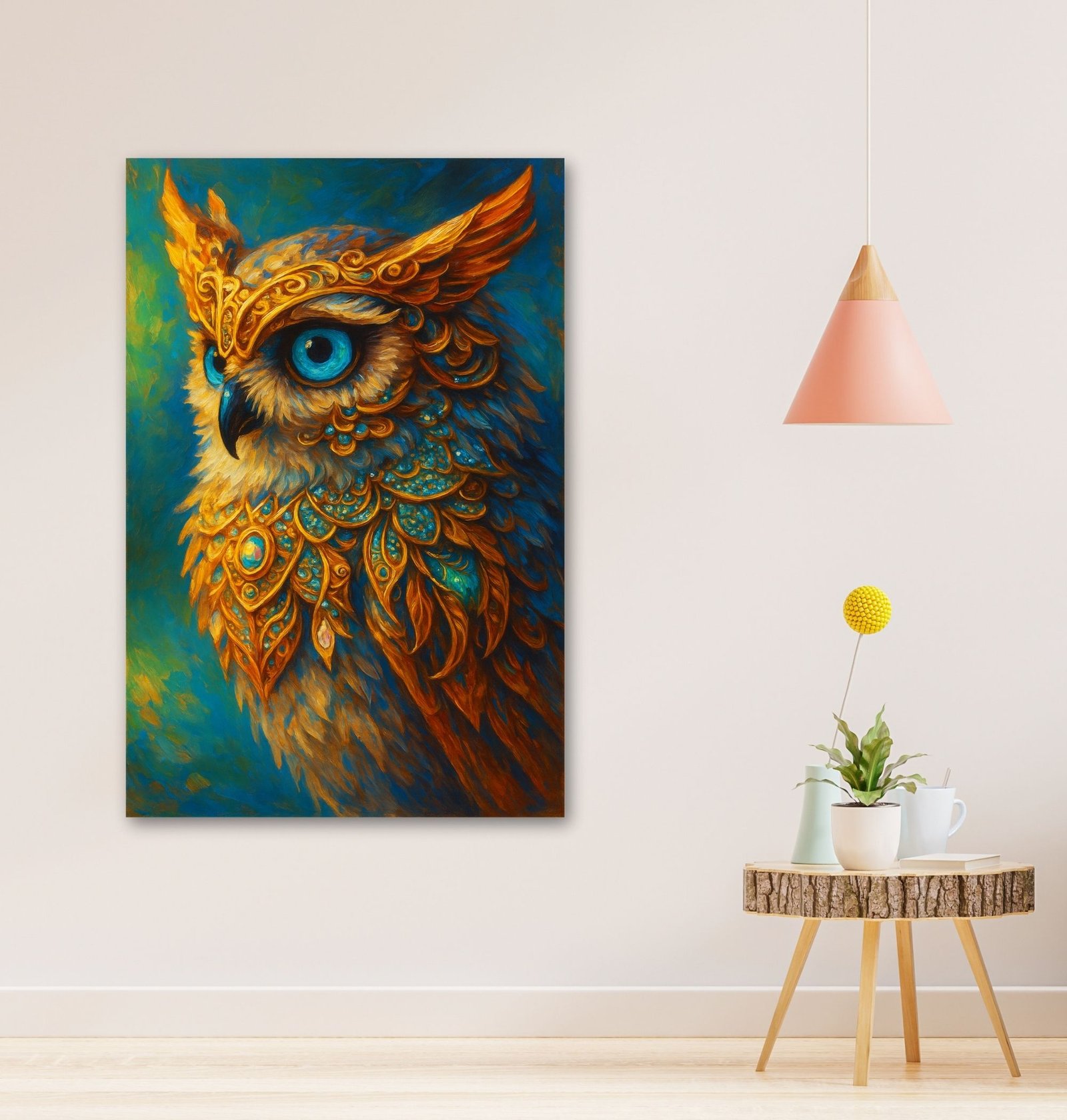 Luxury Owl Painting Vastu1