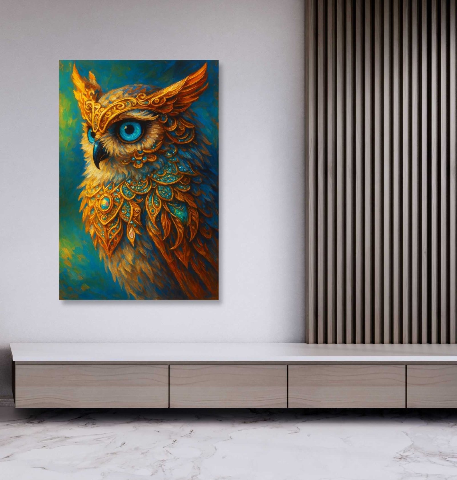 Luxury Owl Painting Vastu1