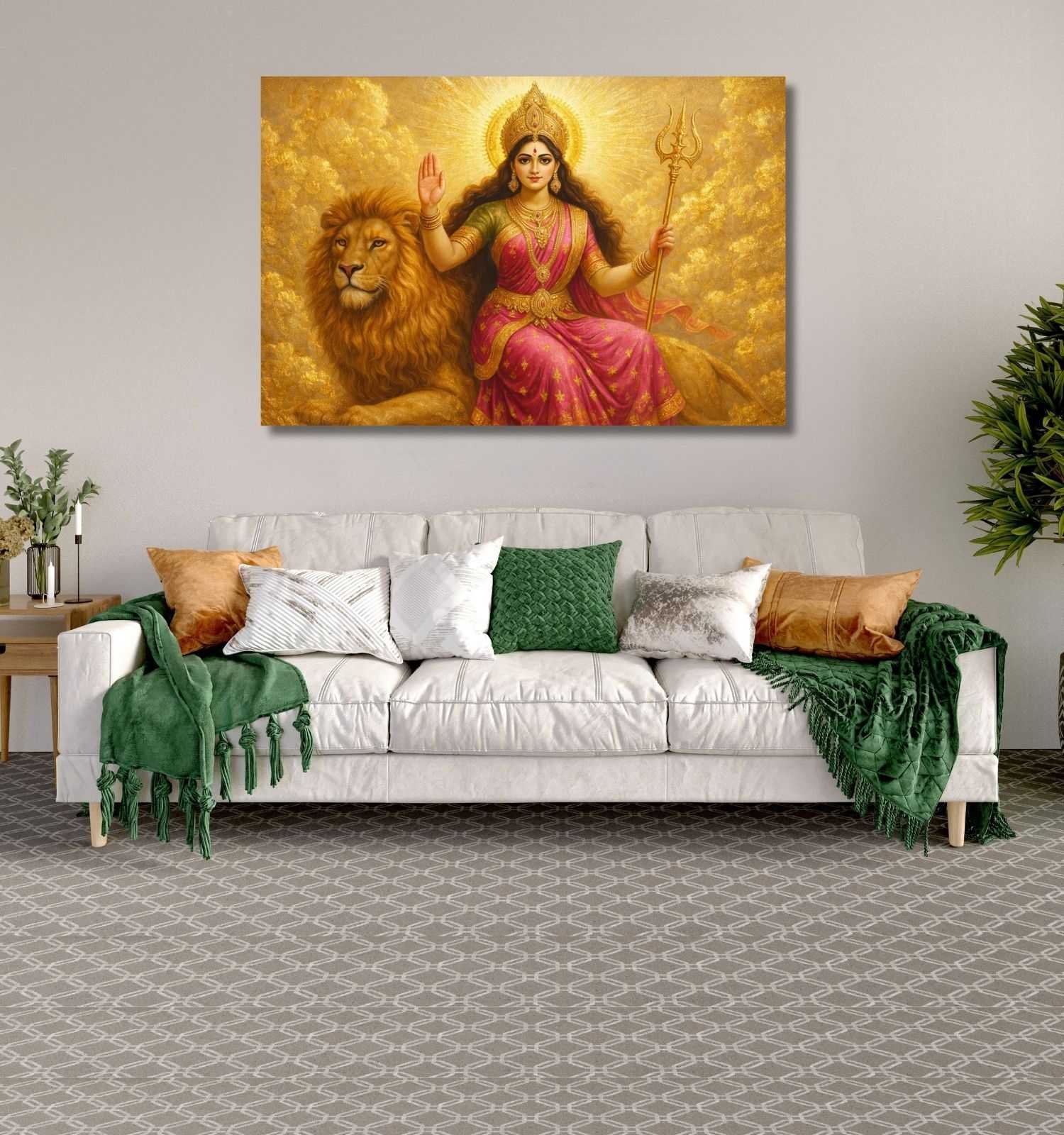 Maa Durga Wall Painting 1