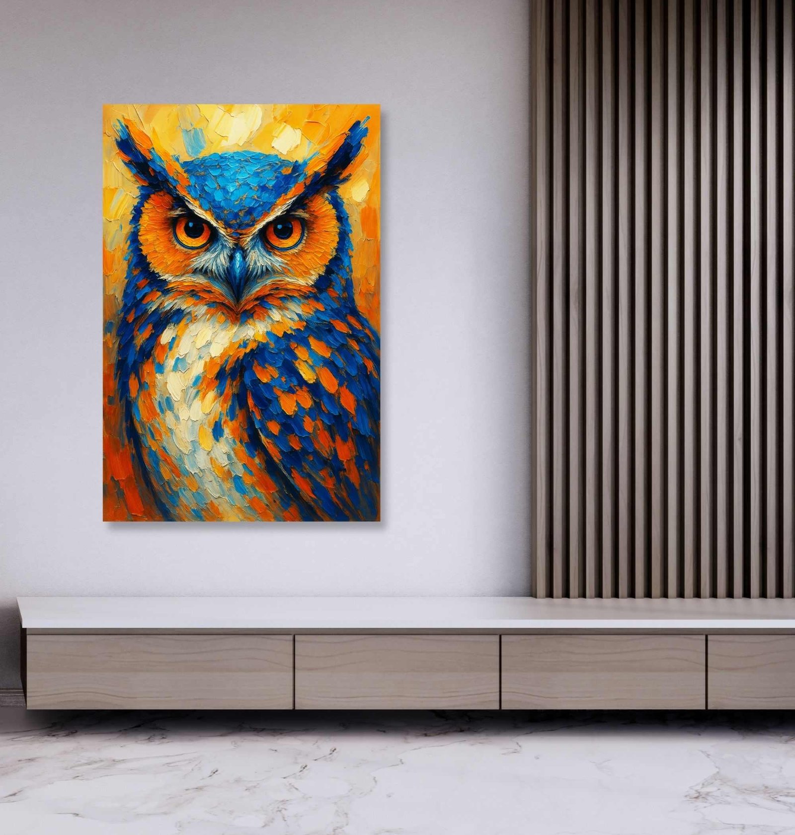 Owl Vastu Painting canvas 1