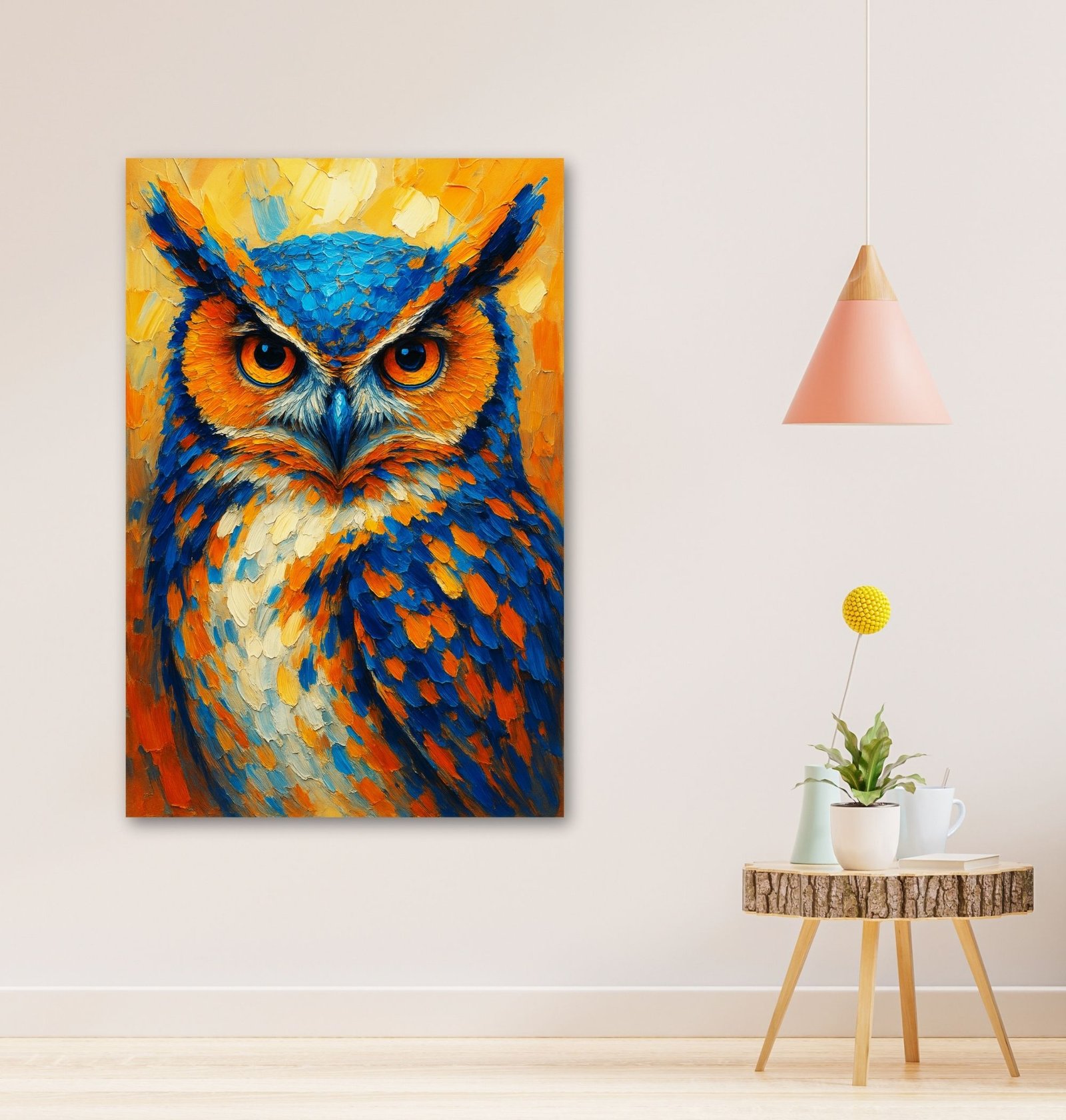 Owl Vastu Painting canvas 1