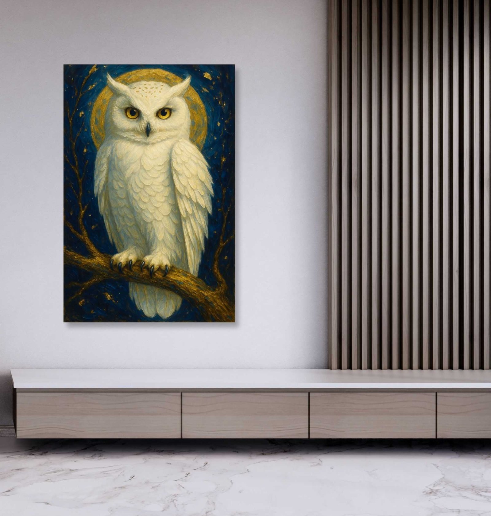 White Owl Painting Vastu1