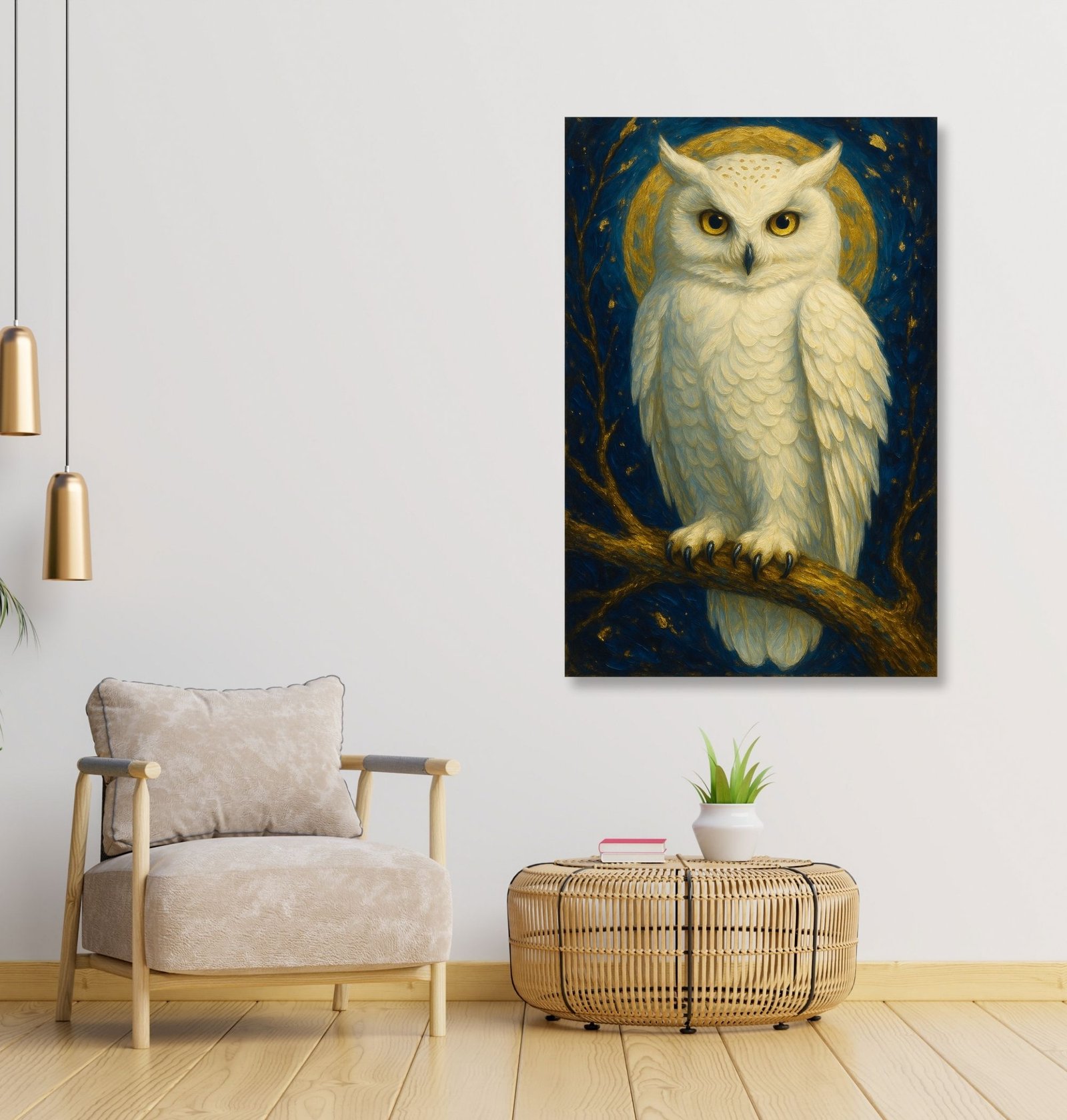 White Owl Painting Vastu1
