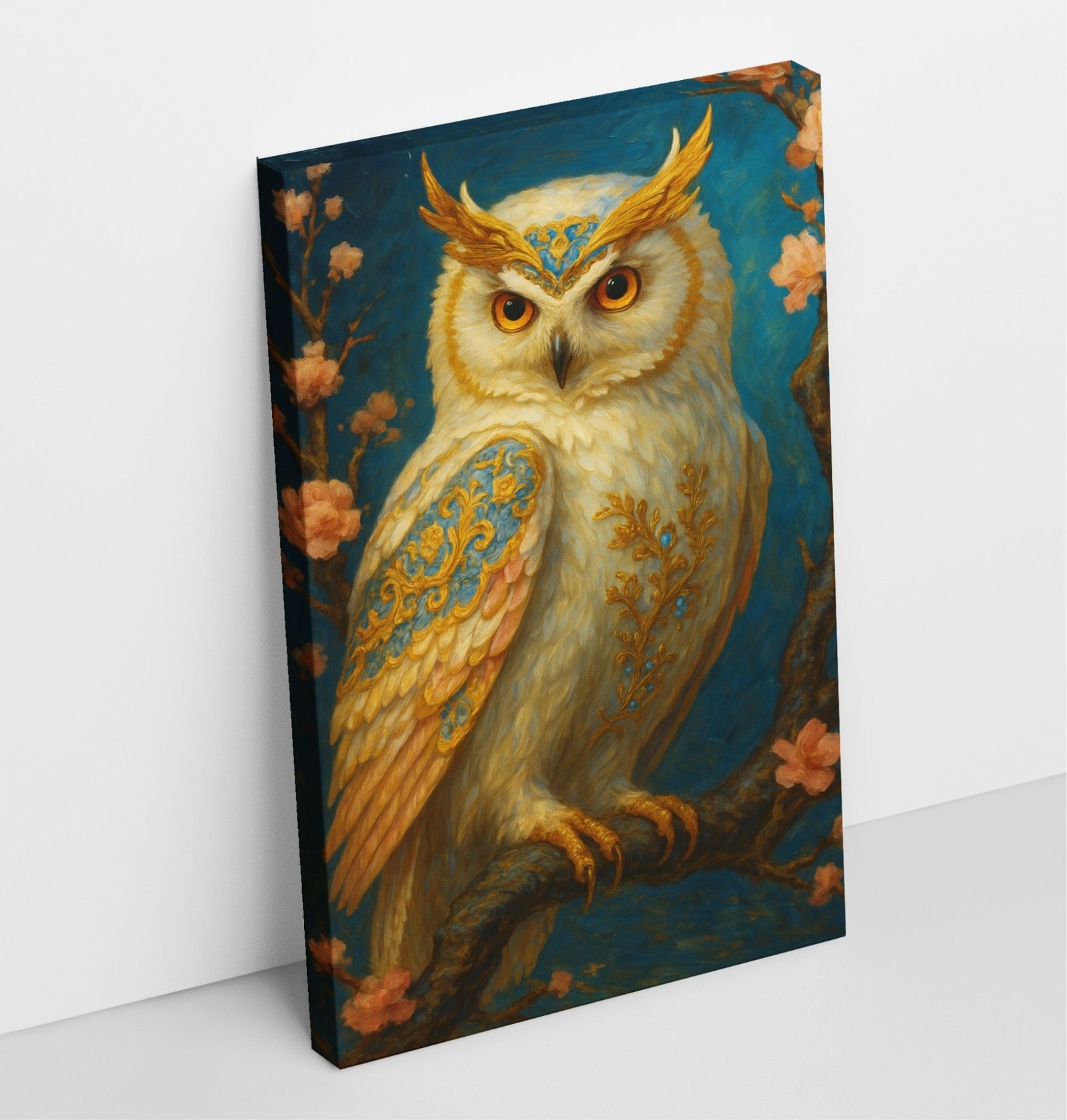 White vastu owl painting2