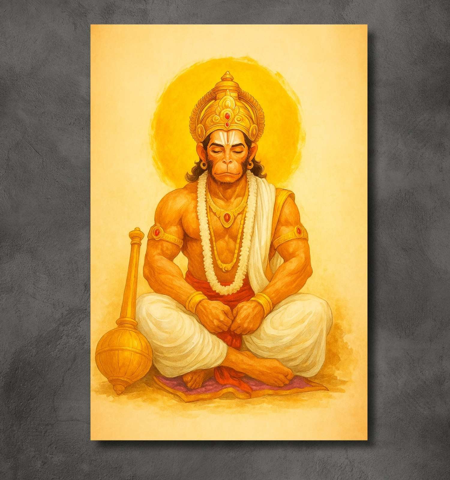 canvas hanuman painting for wall1