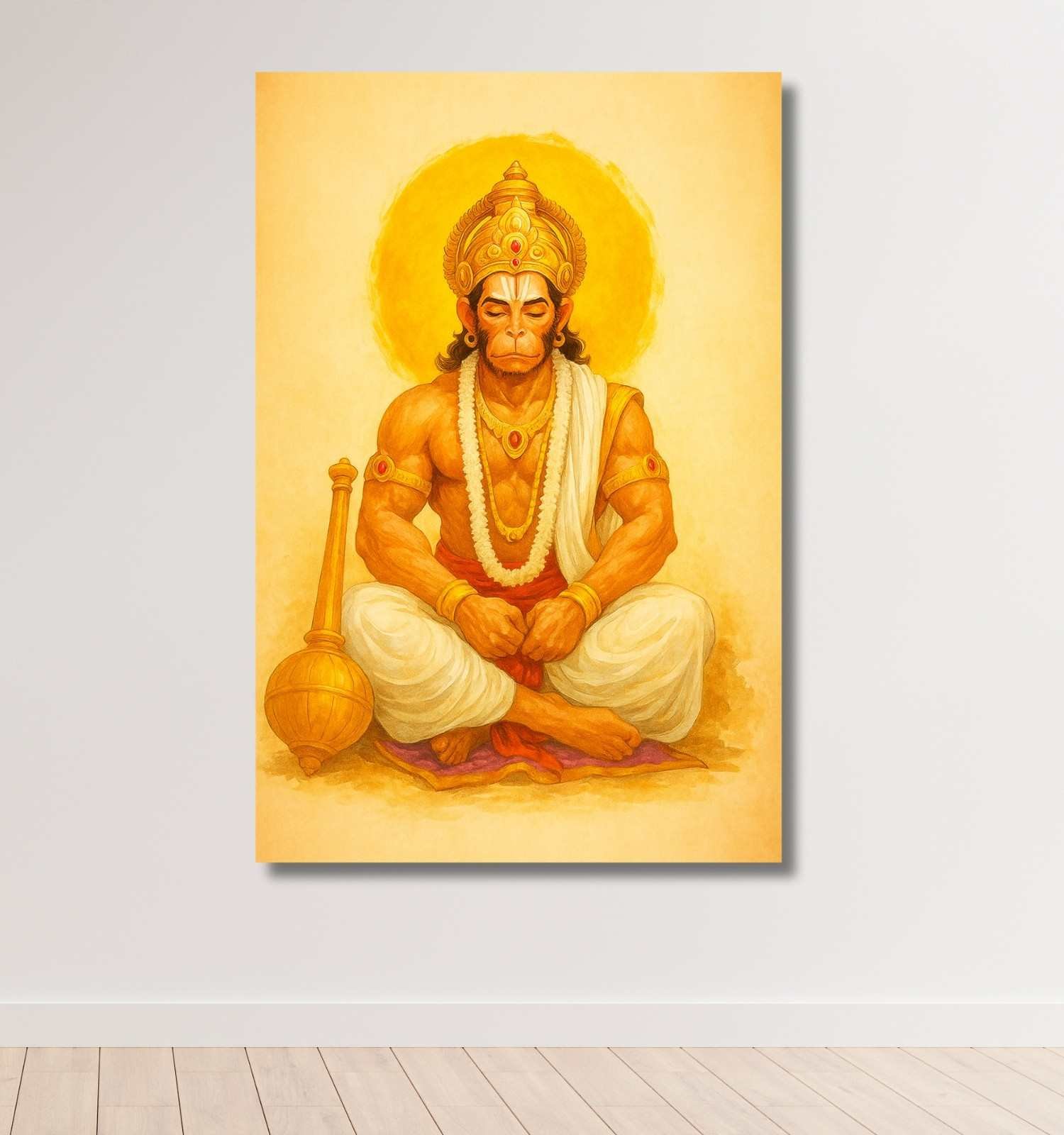 canvas hanuman painting for wall1