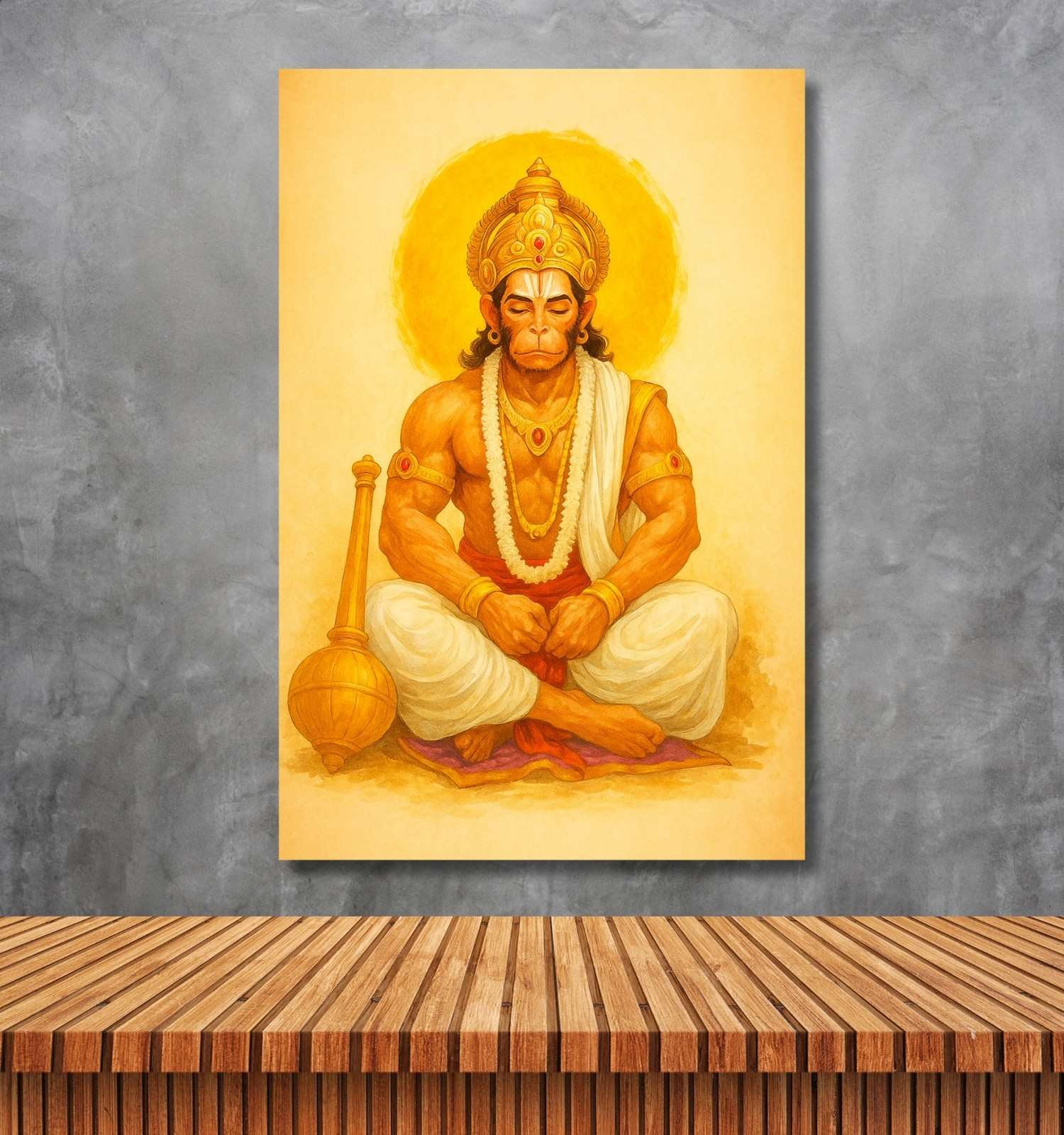 canvas hanuman painting for wall1