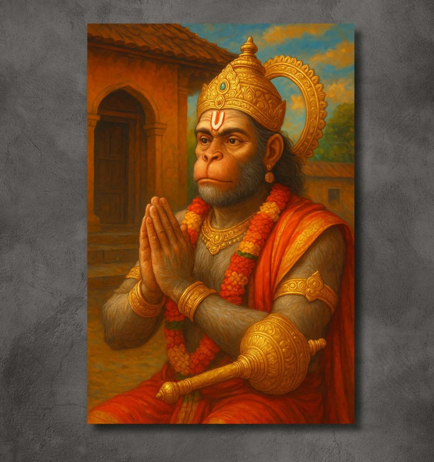 hanuman canvas painting1