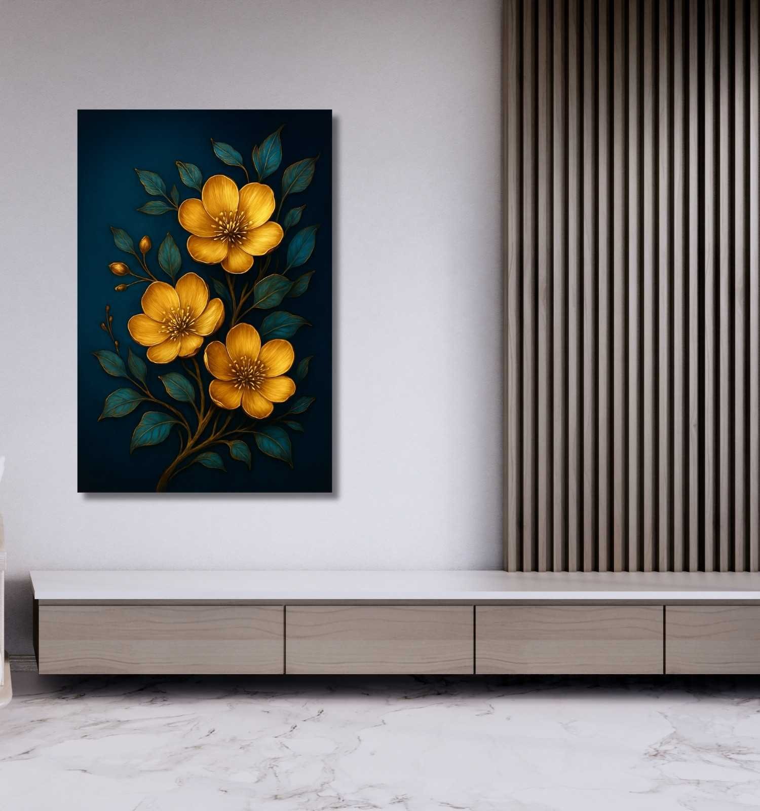 3d flowers canvas painting1