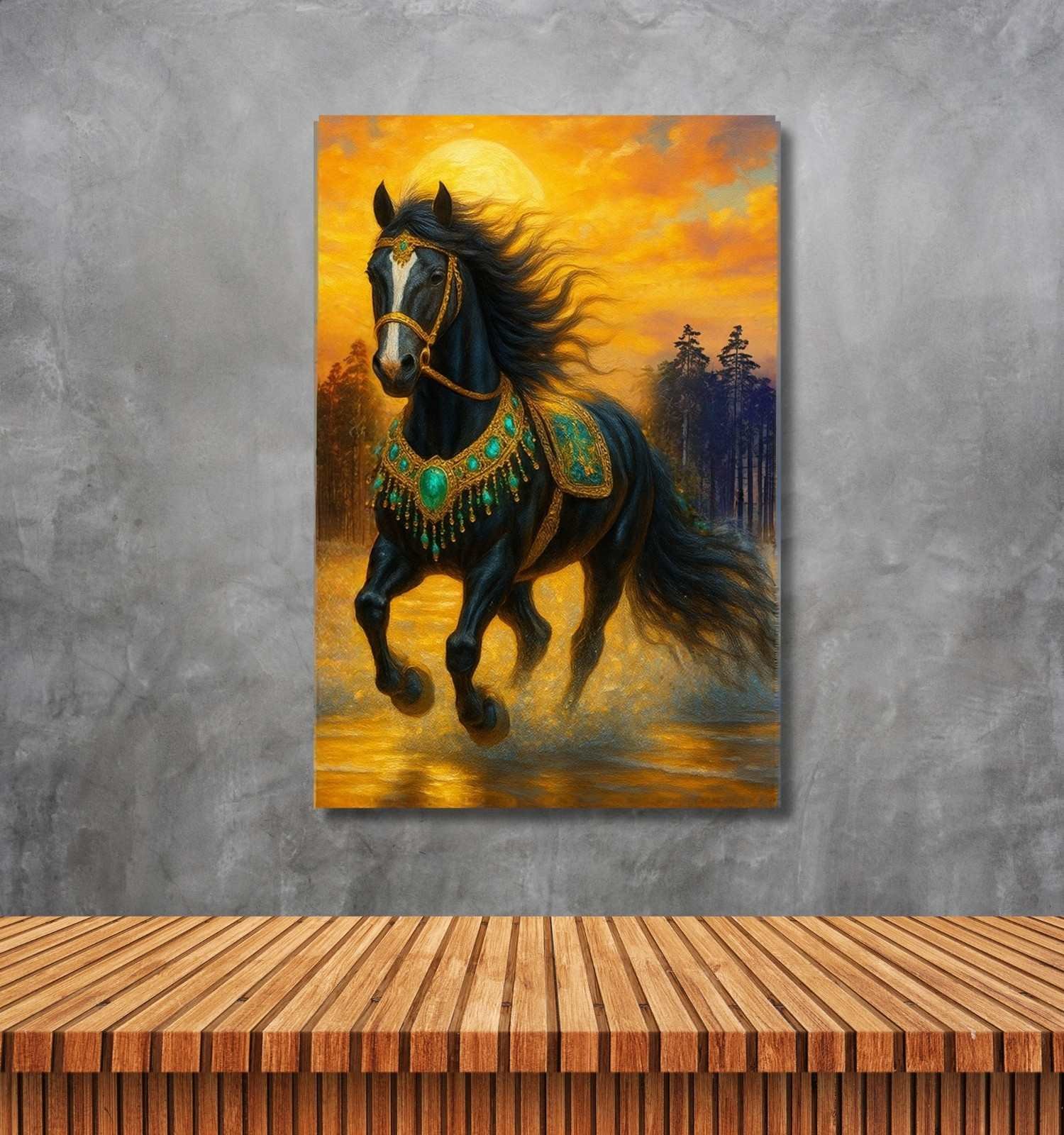 BLACK HORSE PAINTING1