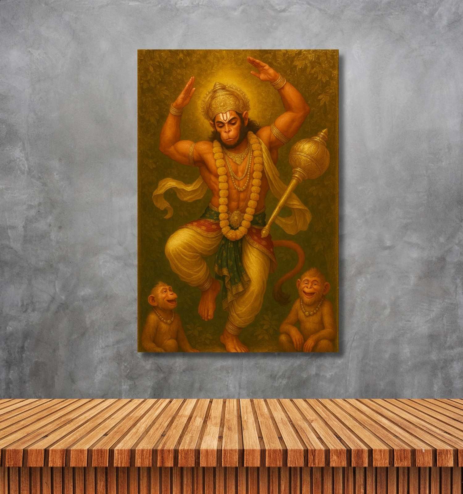 canvas hanuman painting for home1