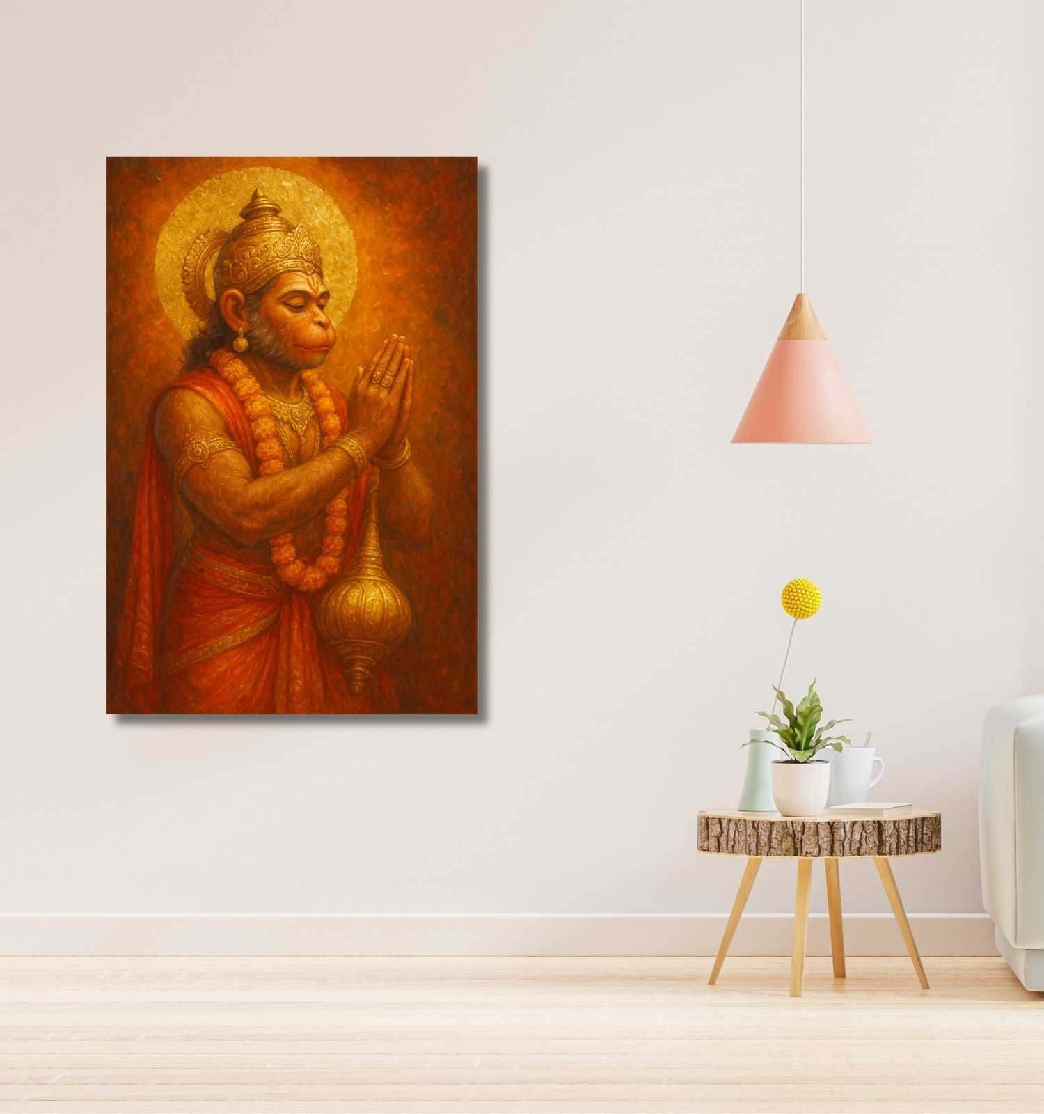 canvas hanuman painting for office1