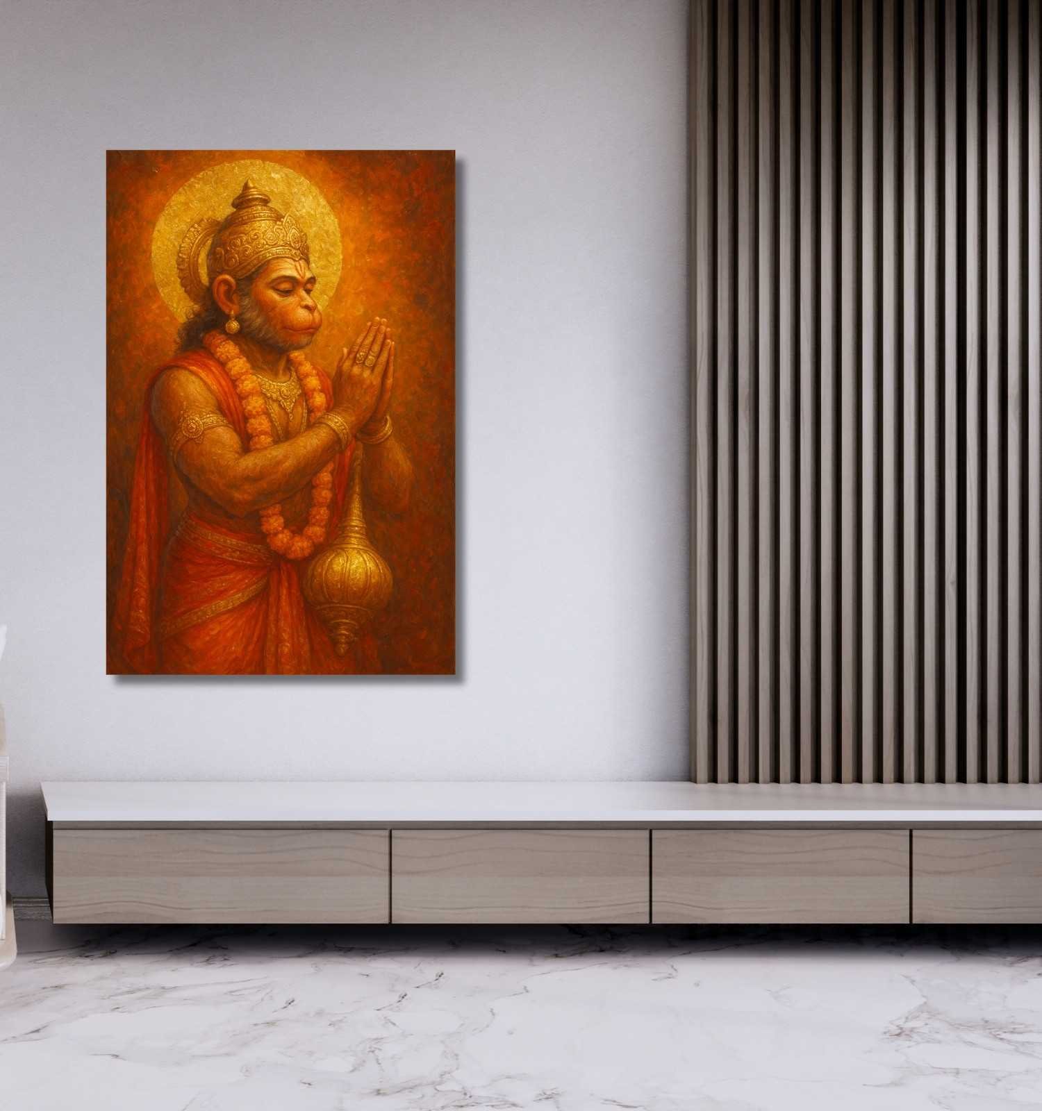 canvas hanuman painting for office1