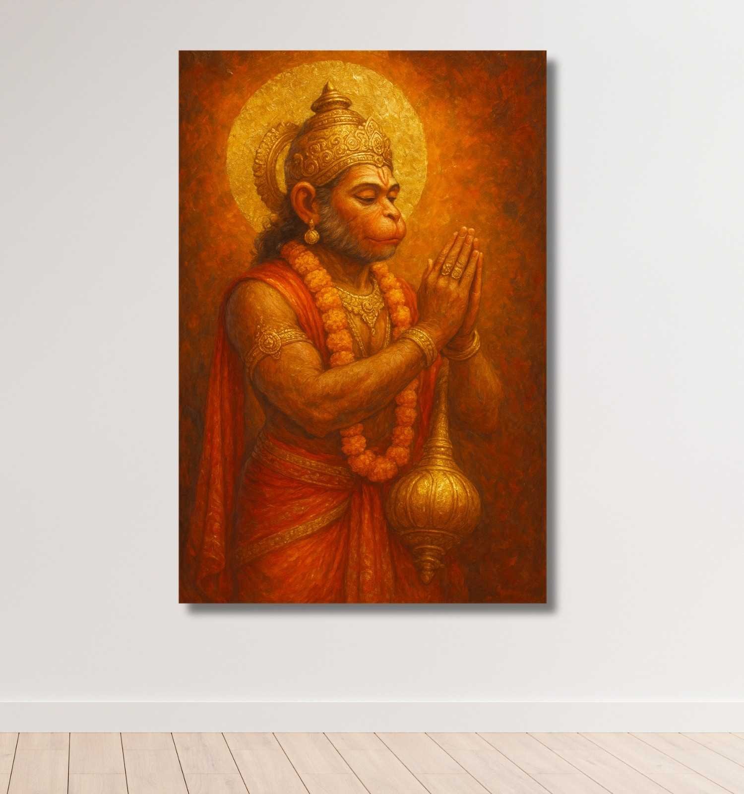 canvas hanuman painting for office1