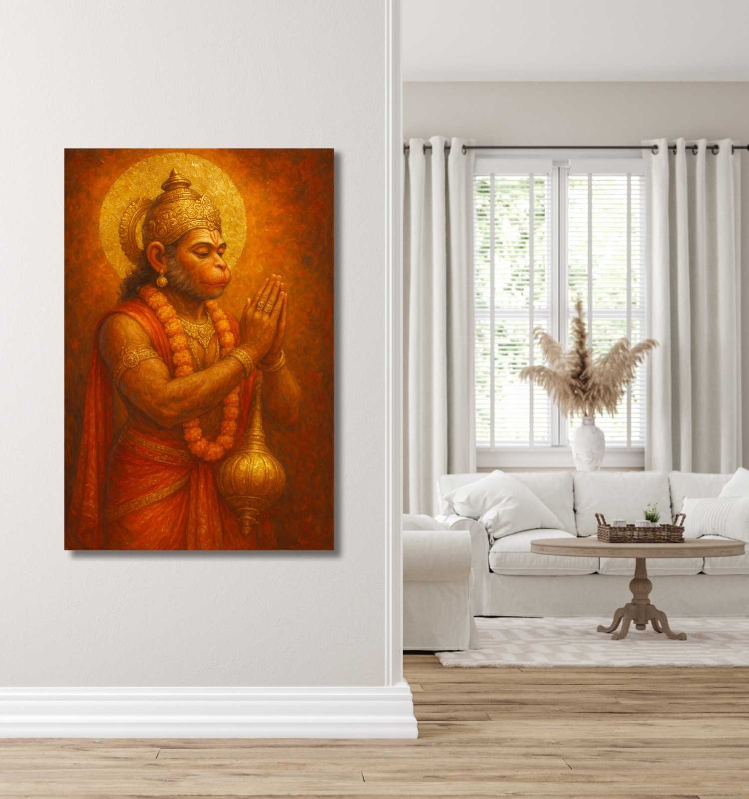 canvas hanuman painting for office1