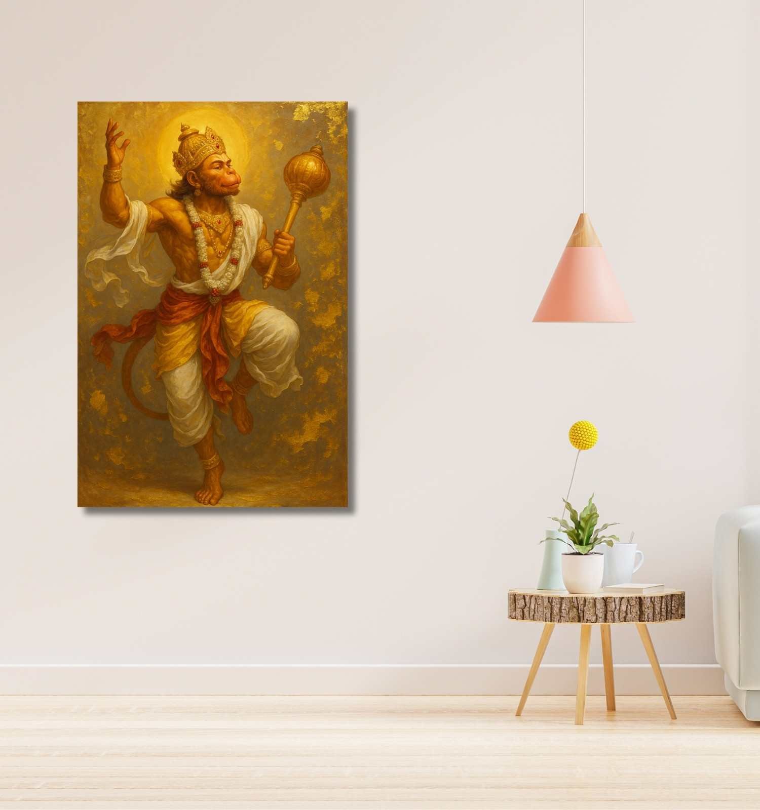canvas hanuman painting for pooja room1