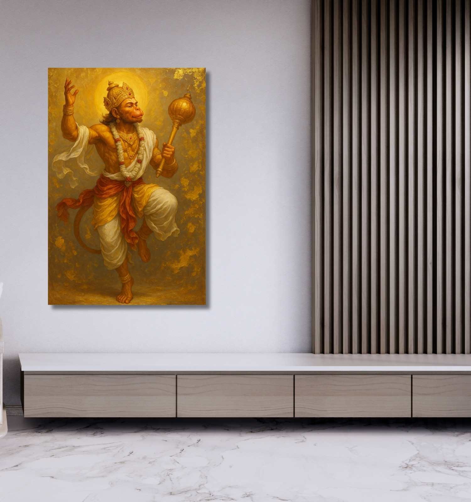canvas hanuman painting for pooja room1