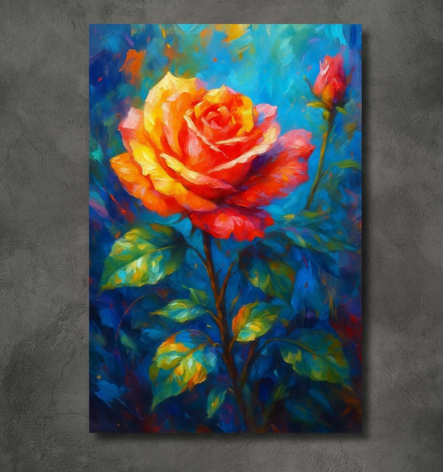 rose flowers painting1
