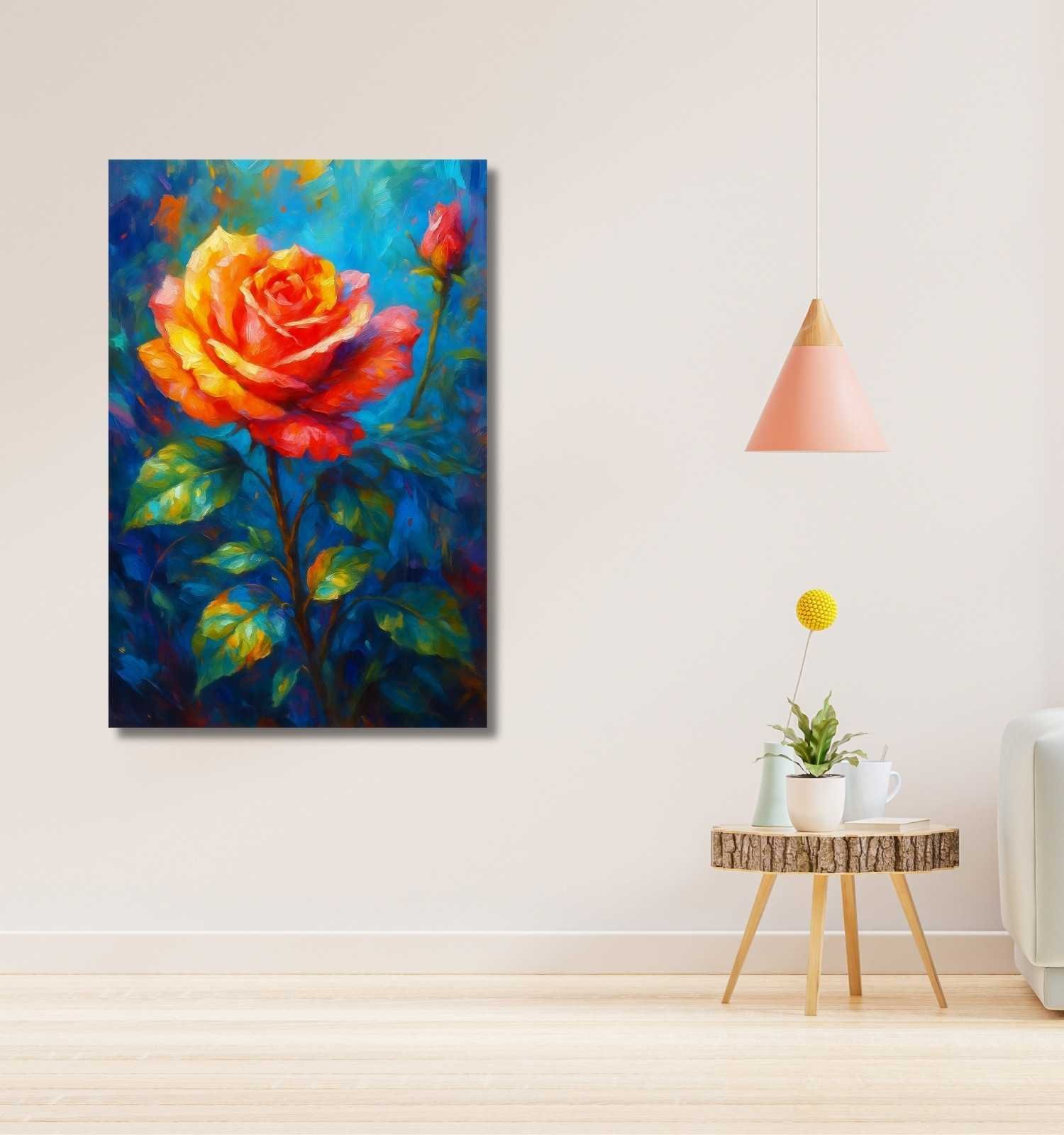 rose flowers painting1