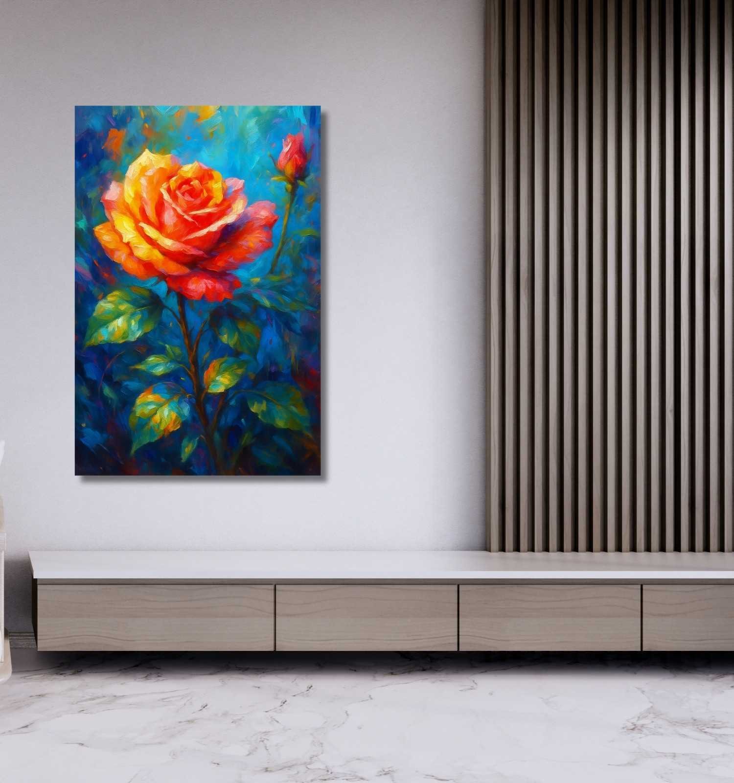 rose flowers painting1