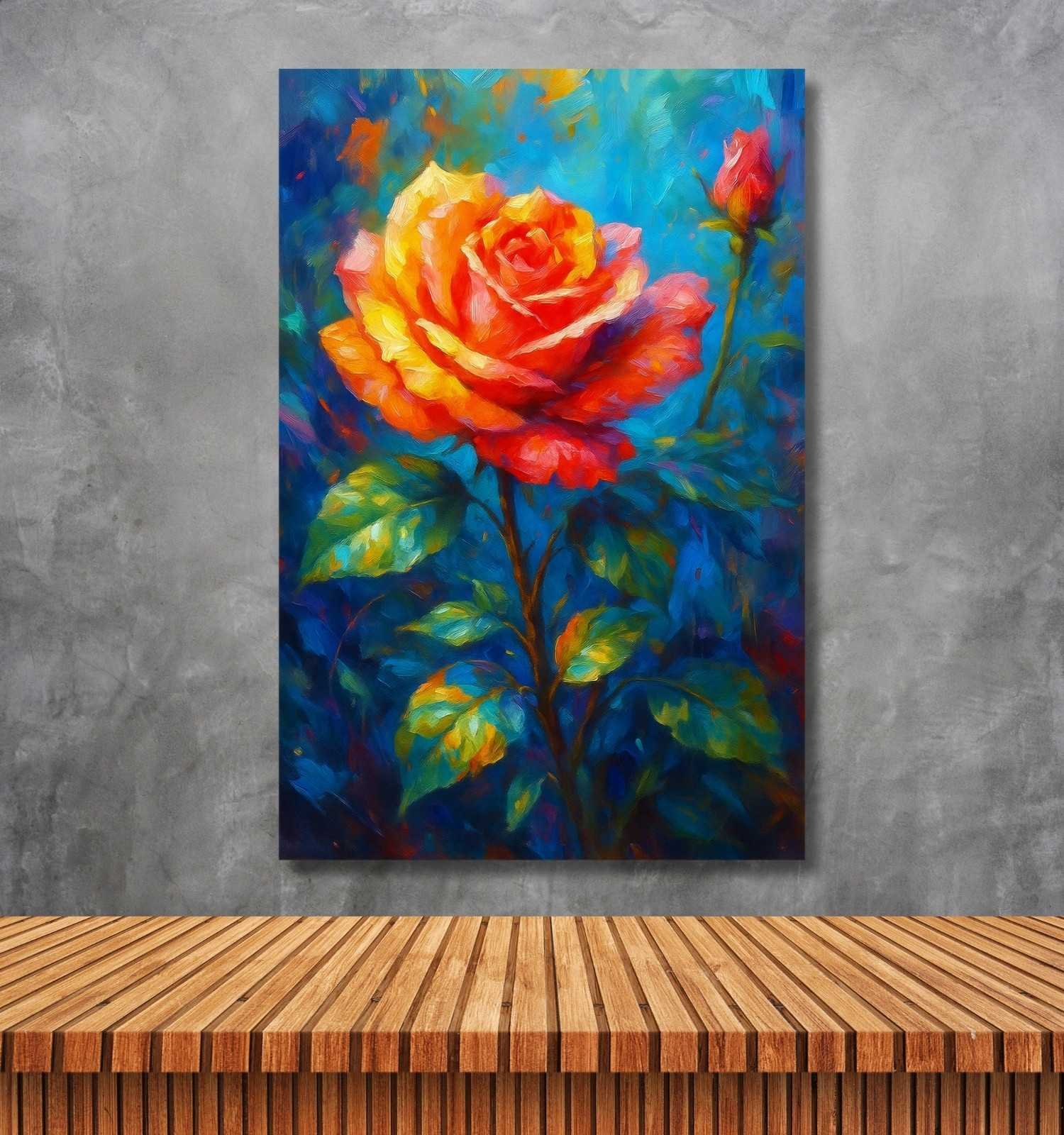 rose flowers painting1