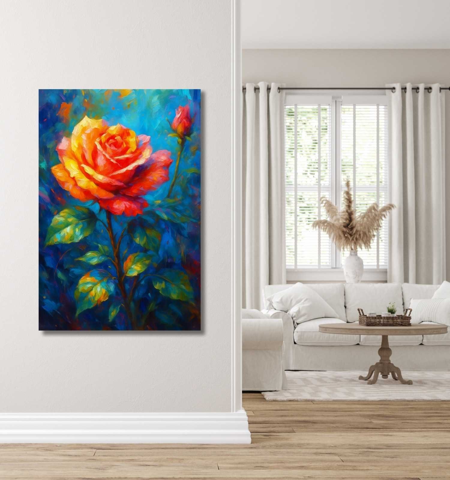 rose flowers painting1
