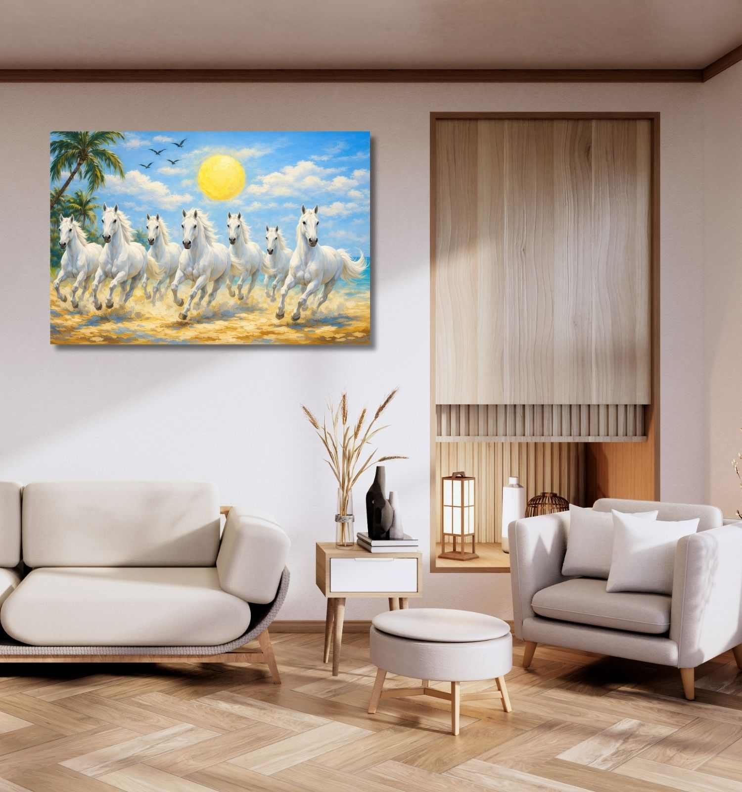 7 running horse canvas painting 1