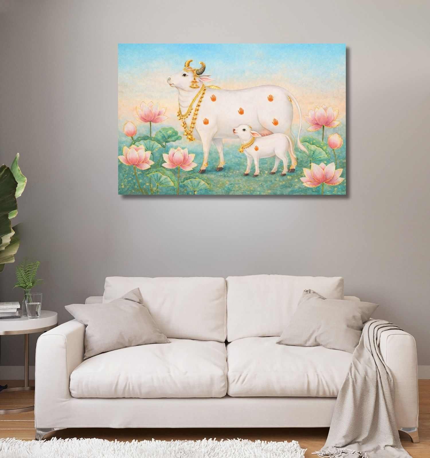 Kamdhenu Cow Painting 1
